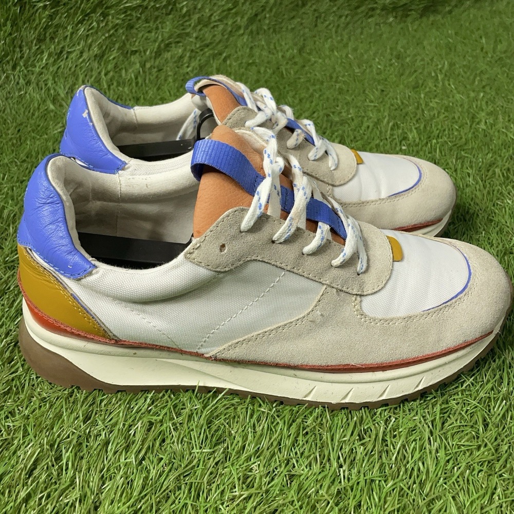 Madewell Kickoff Trainer Sneakers Suede Canvas Colorblock Womens Sz 10 platform - Picture 8 of 13